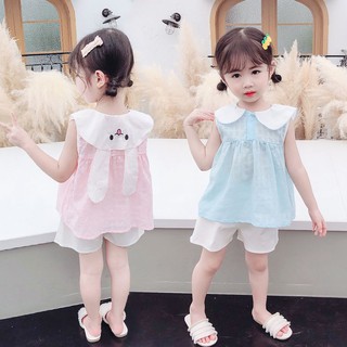 ชุดเด็ก1-4ขวบ เสื้อยืดแขนสั้น+กางเกง