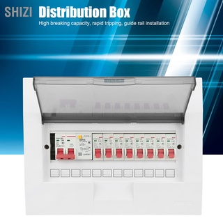 ShiZi กล่องเบรกเกอร์ไฟ 8 ทาง และสวิตช์ป้องกันการรั่วไหล 2P 63A 230/400V