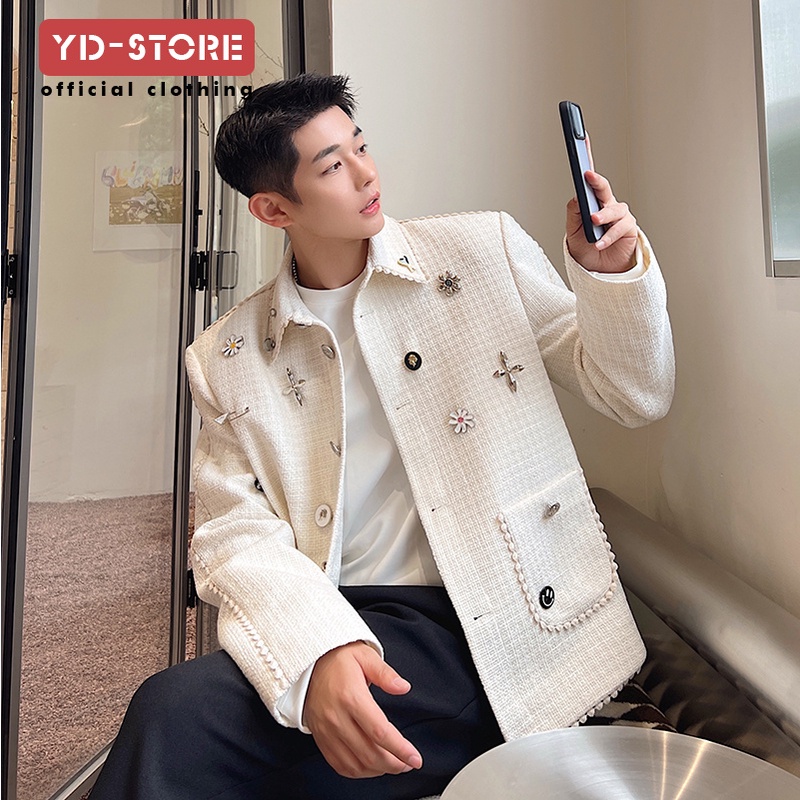 [กันยายน พร้อมส่ง] ใหม่ เข็มกลัด แบบหนา หรูหรา แฟชั่นฤดูใบไม้ร่วง สําหรับผู้ชาย 2024