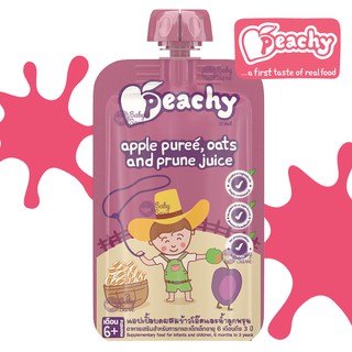 Peachy พีชชี่ อาหารเด็ก รสข้าวโอ๊ต-ลูกพรุน (110g)