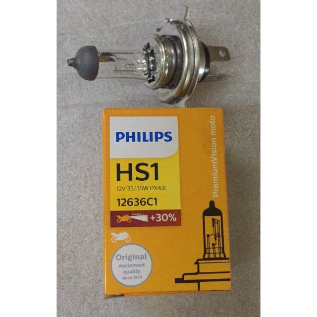 หลอดไฟหน้า สกู๊ปปี้-2012/TTX/R15/MSX/สปาร์ค115ไอ ฟิลิปส์(แท้100%) HS1 12V35W