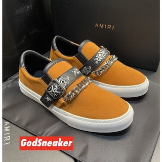 [ พร้อมส่ง ] Amiri Bandana Chain Slip On Brown Size 40 - 45 [ ORIGINAL ]