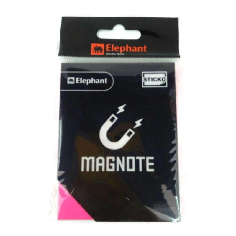 กระดาษแม็กโน๊ตแม่เหล็ก 3x4 นิ้ว Elephant Sticko Magnote นีออน  ตราช้าง  1 ชิ้น