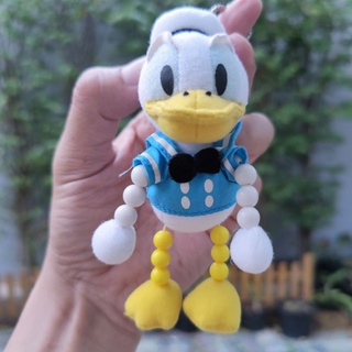 พวงกุญแจ ตุ๊กตา โดนัลดั๊ก Donaldduck แขนขาลูกปัด ลิขสิทธิ์แท้ Disney หายาก งานแปลก