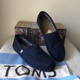 รองเท้า TOMS  navy wool (outlet) สีกรมเข้ม