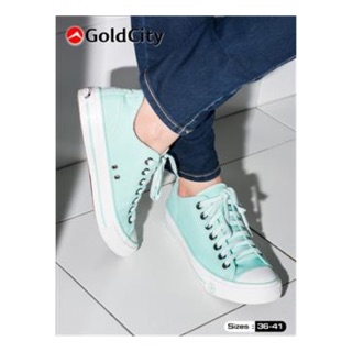 GOLD CITY รองเท้าผ้าใบ : สีเขียวมิ้นท์….