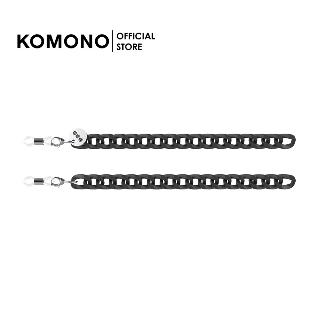 KOMONO Cord Brooks XS Carbon สายคล้องแว่นตาสีดำ