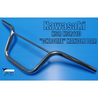 KAWASAKI KSR KSR110 "CHROME" HANDLE BAR  // แฮนด์รถ แฮนด์มอเตอร์ไซค์ เหล็กชุบโครเมี่ยม (กว้าง 10 ซม ยาว 66 ซม สูง 10 ซม)