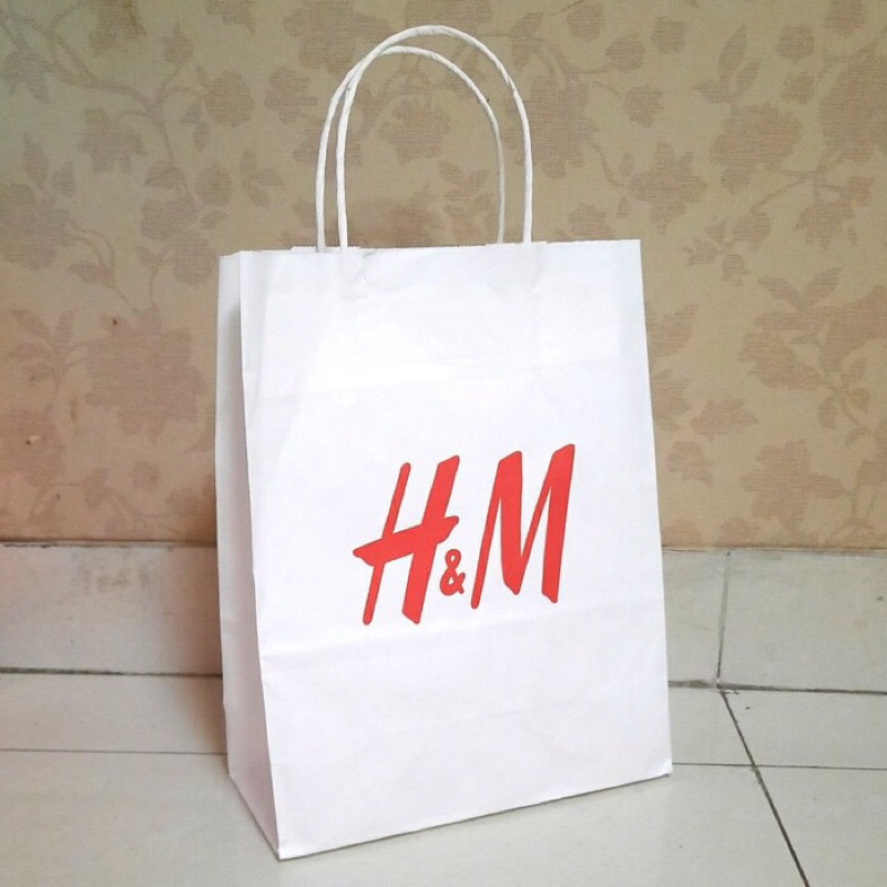 กระดาษ Paperbag H&M (ขนาดใหญ่) Shopee Thailand