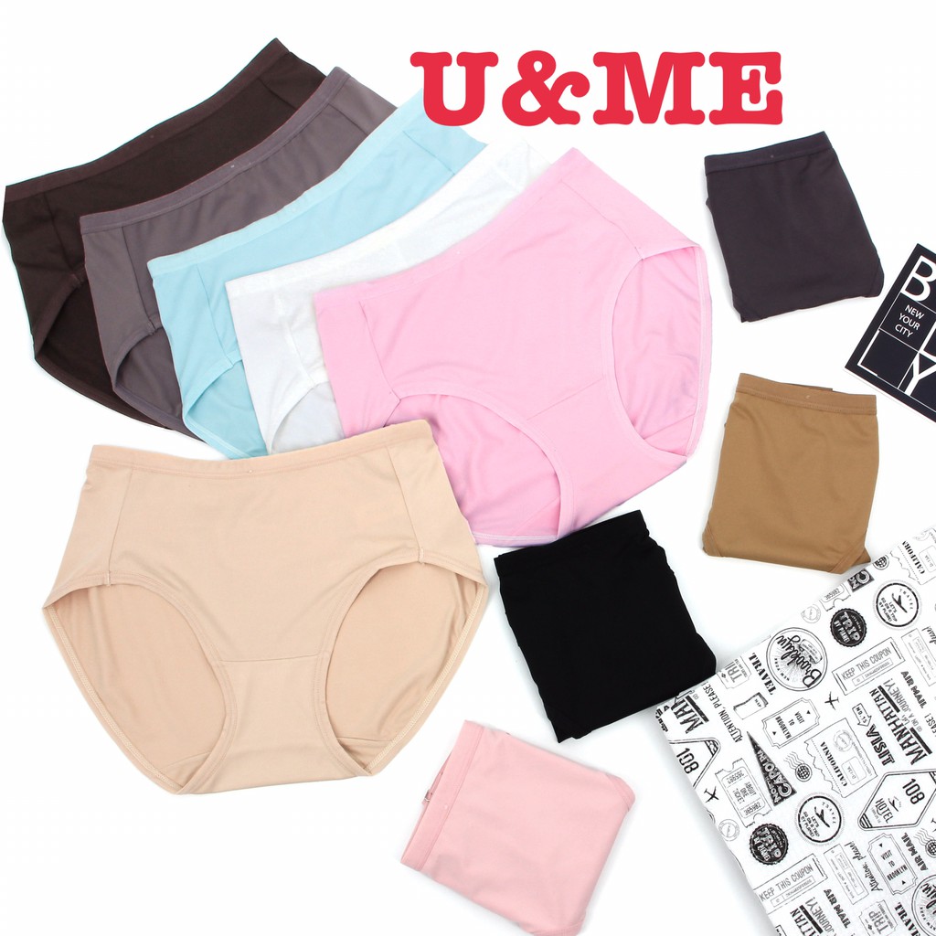 U&ME กางเกงใน Anny ทรงFull ผ้าสแปนเดกซ์ผสมคอตตอน เนื้อผ้านุ่ม ใส่สบายและกระชับ@6072@6073