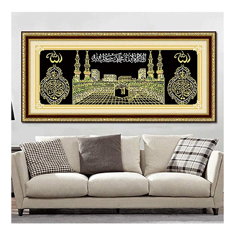 Diamond Painting DIY 5D Full Diamond Religious Icon Muslim Islamic Resin Painting Wall Art Decoratio