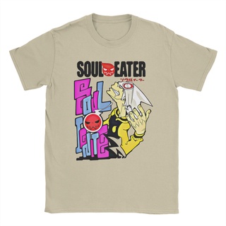 เสื้อยืดแขนสั้น คอกลม ผ้าฝ้าย พิมพ์ลายอนิเมะ Adventure Soul Eater Evans สําหรับผู้ชาย