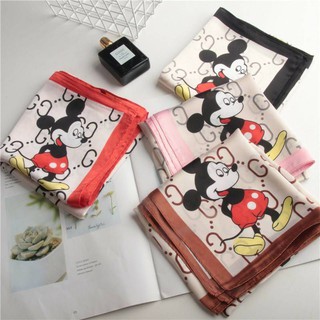 ผ้าพันคอ DISNEY x GUCCI ‘MICKEY MOUSE COLLECTION’ ขนาด 70 x 70 ซม.