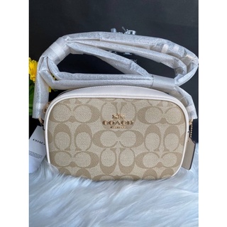 COACH C9926 MINI JAMIE CAMERA BAG IN SIGNATURE CANVAS ขาวหายาก