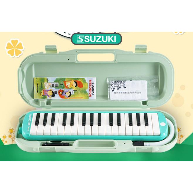 พร้อมส่ง SUZUKI เมโลเดียน เมโลเดี้ยน Melodion 32 คีย์ พร้อมกล่องแข็ง Melodian