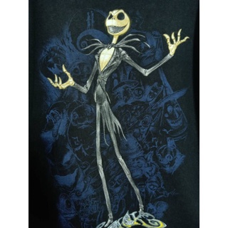 เสื้อยืด มือสอง หนัง ลายการ์ตูน DISNEY - THE NIGHTMARE BEFORE CHRISTMAS L อก 44