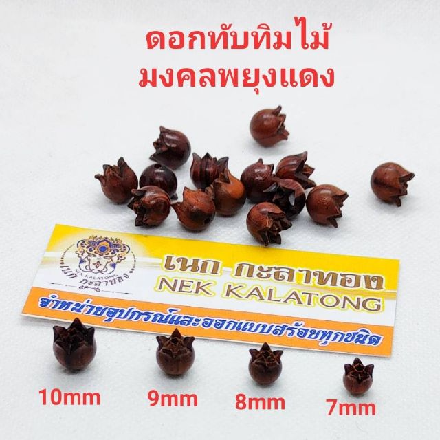 อุปกรณ์ สร้อยพระเม็ดทับทิมไม้พยุงแท้ มีทุกขนาด
