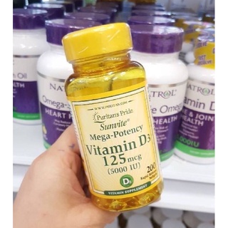 vitamin D3 250 mcg (10000 iu) 200/100 softgels puritans pride