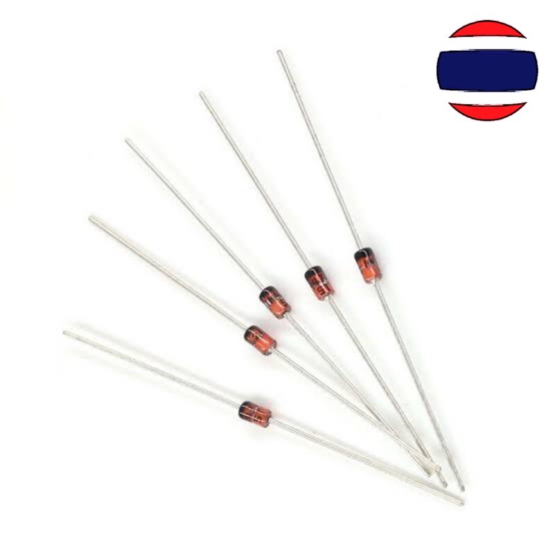 5pcs 1W Zener diode 1N4754A 1N4755A 1N4756A 1N4757A 1N4758A 1N4759A 1N4760A 1N4761A ซีเนอร์ ไดโอด