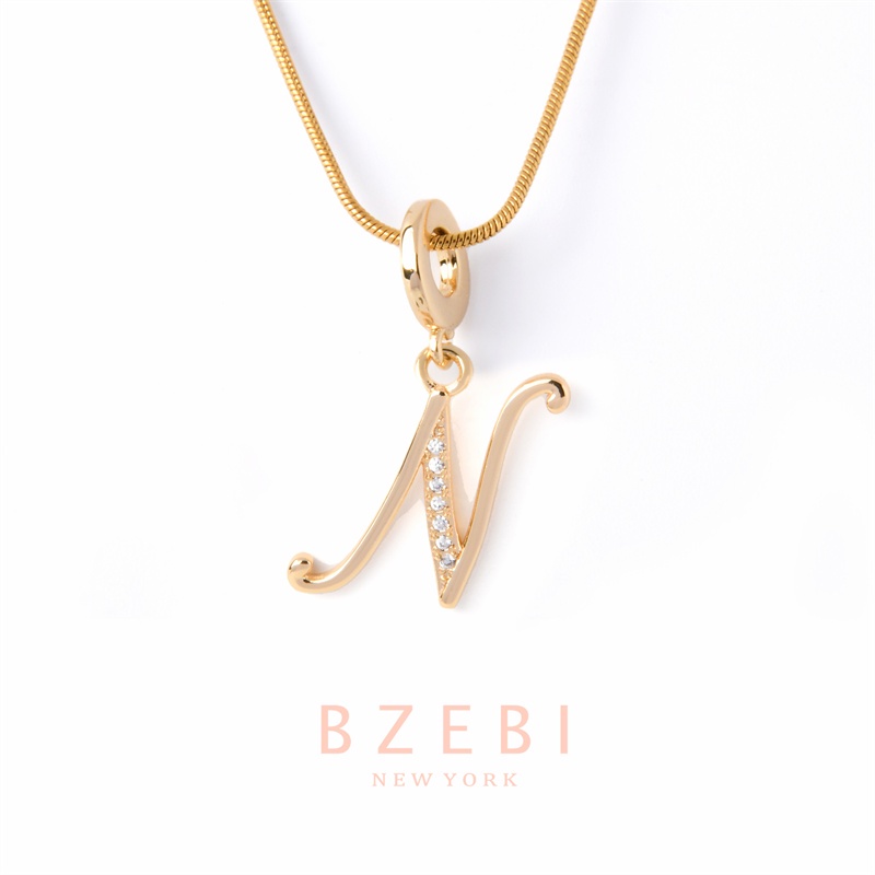 BZEBI สร้อยตัวอักษร จี้ ผู้หญิง สแตนเลส  a z แฟชั่น คอทอง แฟชั่นผู้หญิง แฟชั่นสไตล์เกาหลี เครื่องประดับ สําหรับผู้หญิง 787n ราคา ถูกที่สุด ดีลบีเคเค แกลเลอรีภาพที่ 7