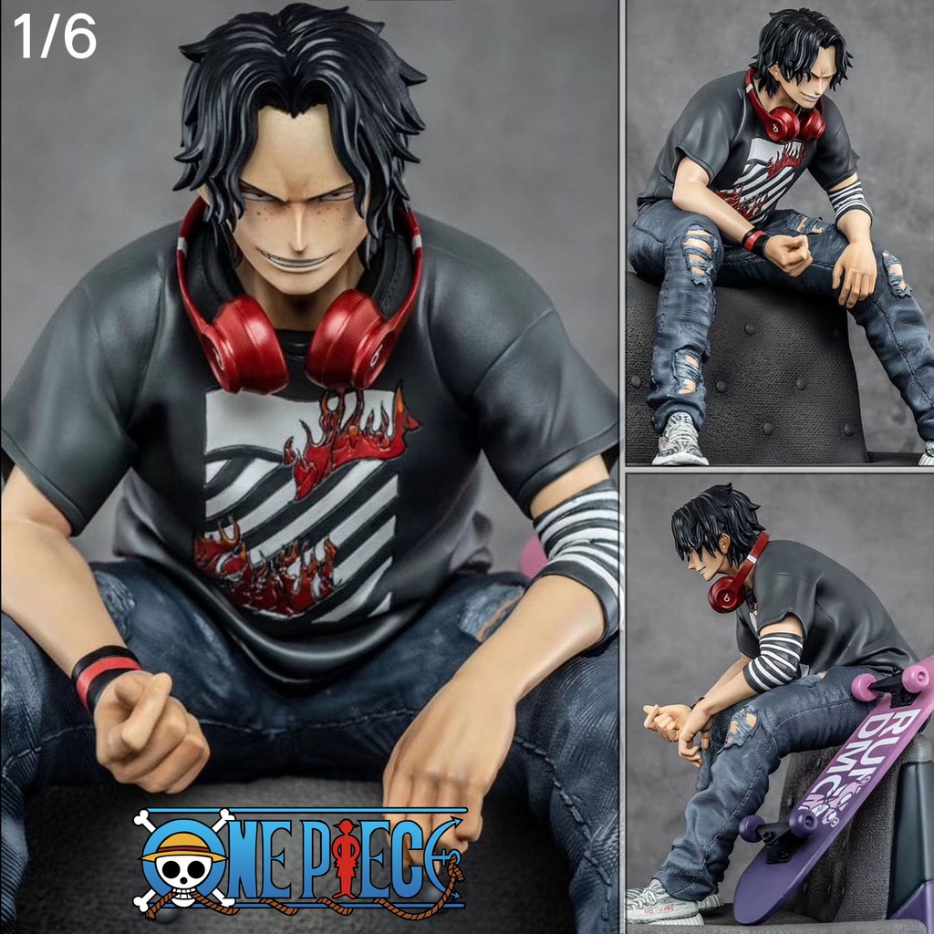 Figure ฟิกเกอร์ IZ Studio Resin Statue One Piece วันพีซ เต็มพิกัดสลัดจอมลุย วันพีช Portgas D Ace พอร