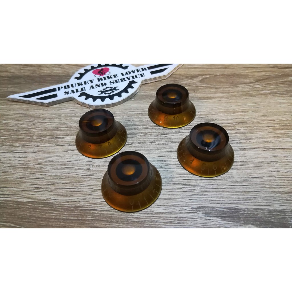 #ซ่อมกีตาร์ ชุด 4 ชิ้น ฝาปิดโวลุ่มกีตาร์ Les Pual  Acrylic Speed Knobs Volume Tone Control LP SG Electric Guitar