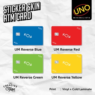 สติกเกอร์ไวนิล ลาย Uno Minimalista ATM สําหรับติดตกแต่งบัตรเครดิต