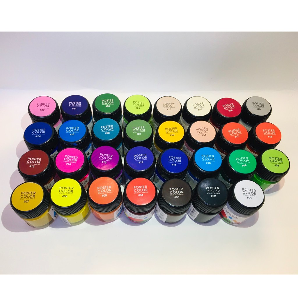 ST POSTER COLOUR สีโปสเตอร์ 15ml 30ml