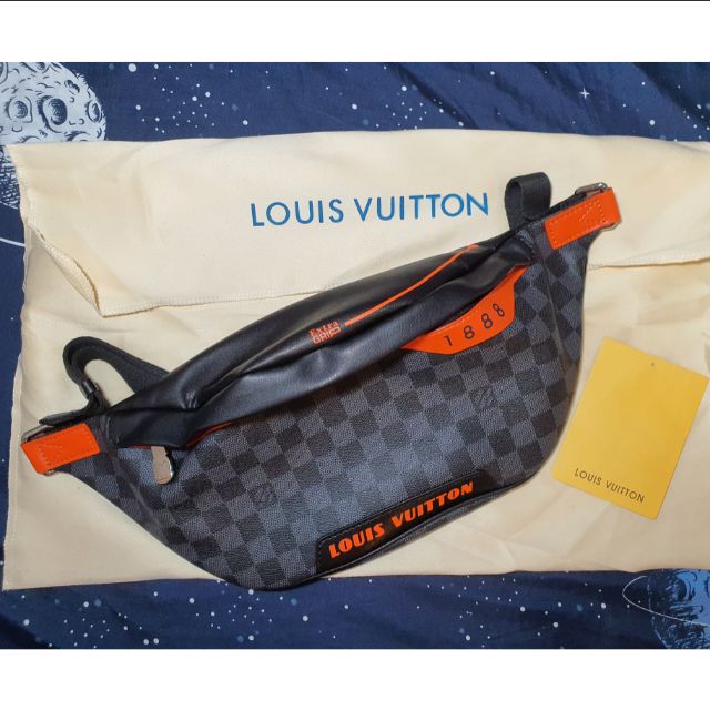 LV Discovery Bumbag Damier Cobalt Canvas (100% Authentic Leather)