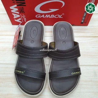 GAMBOL รองเท้าแตะสวมหญิง รุ่น GW42141 ไซส์ 36-39 สีดำ สีน้ำตาล สีอิฐ ยปส.