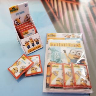 ของจิ๋วสมุดสติกเกอร์มินเนี่ยนเล่นได้จริง