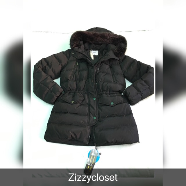 เสื้อหนาวขนเป็ด มีฮู้ด Bossini แท้💯