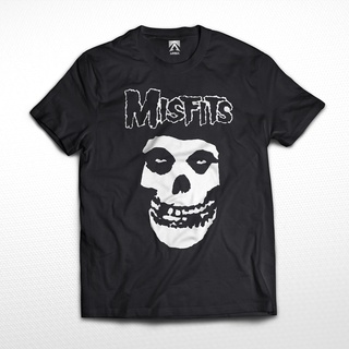 Kaos BAND THE MISFITS เสื้อยืดลําลอง แขนสั้น พิมพ์ลายโลโก้ร็อค baju distro KAOS BAND VINTAGE สําหรับผู้ชาย และผู้หญิง