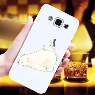 เคสโทรศัพท์ซิลิโคนพิมพ์ลายหมีสําหรับ samsung a 3 a 5 a 7 a 8 plus 2016 2017 2018 note 3 4 5 8 e5