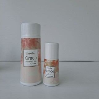 แป้งหอมโรยตัว โรลออน กิฟฟารีน กลิ่นเกรซ Giffarine แป้งทาตัว Grace Perfumed Talc  Grace Roll-Onชุดคู่ 220.-