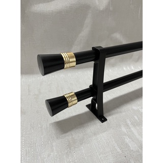 ราวผ้าม่าน ราวม่าน อุปกรณ์ราวผ้าม่านครบชุด ราวขนาด 28 mm.(ราวคู่)