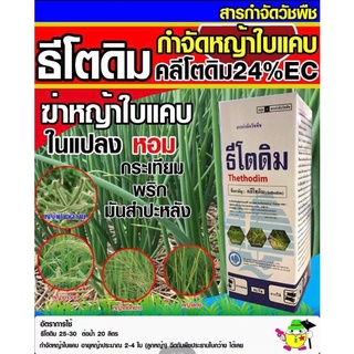 ธีโตดิม(500ซีซี )กำจัดวัชพืช ประเภทหญ้าและวัชพืชใบแคบทั่วไป ในผัก หอม พืชตระกูลถั่ว และมันสำปะหลัง  ตีนนก หางหมา