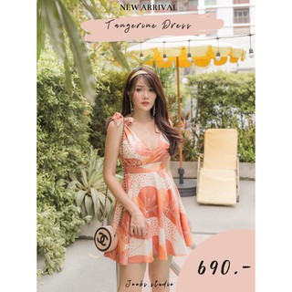 #JBS017 Tangerine Dress