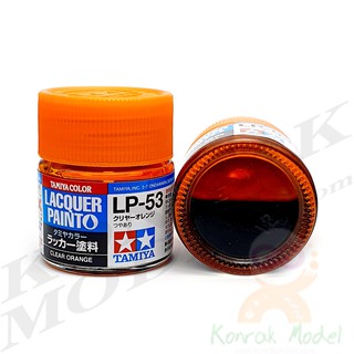 สีทามิย่าสูตรแล็คเกอร์ Tamiya Lacquer paint LP53 Clear orange 10ML