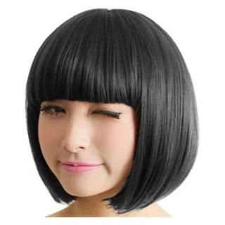 BACKSTAGERET4FC3 Bob Hair Wigs Party 14 สีสั้นฮาโลวีน