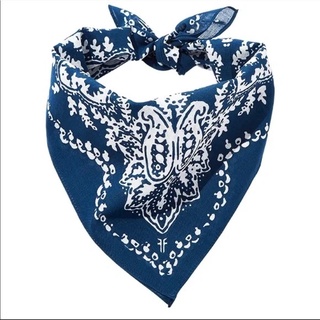 พร้อมส่ง ของแท้ FRYE Blue Opal Paisley Bandana