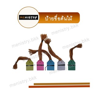 AF-005: (20 ชิ้น) ป้ายชื่อต้นไม้ แบบผูกกิ่งไม้