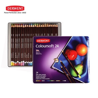 สีไม้ Derwent รุ่น Coloursoft ขนาด 24 สี