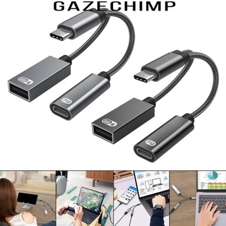 [Gazechimp] อะแดปเตอร์ Usb C Otg พร้อมสายชาร์จ Pd 60W สําหรับแล็ปท็อป