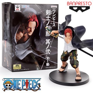 Model Figure งานแท้ Original แมวทอง Banpresto One Piece วันพีซ Swordsmen Red Haired Sonohi Shanks แชงคูส ผมแดง แซงคส์