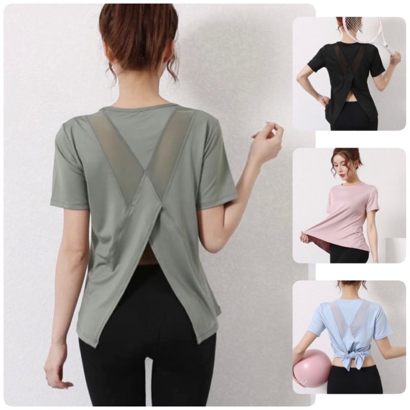 เสื้อออกกำลังกายผู้หญิง (พร้อมส่ง)