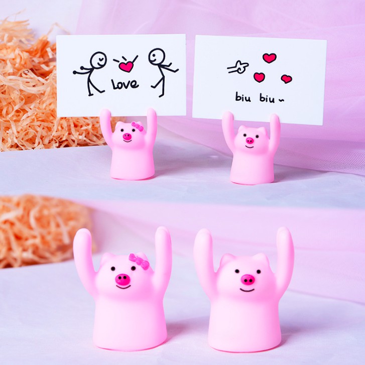 พร้อมส่ง ที่เสียบกระดาษหมู ที่ตั้งกระดาษ ที่เสียบรูปภาพ