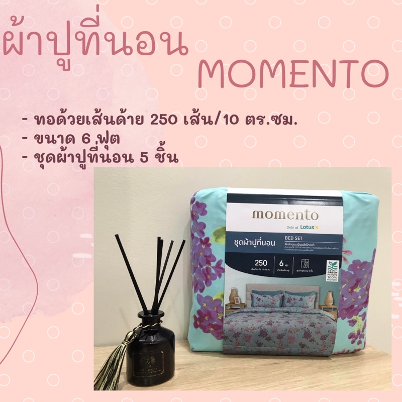 ผ้าปูที่นอน momento 6 ฟุต