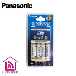 Panasonic Eneloop Rechargeable AA 4pack Quick Charger Kit 1.5hrs. (1900mAh)