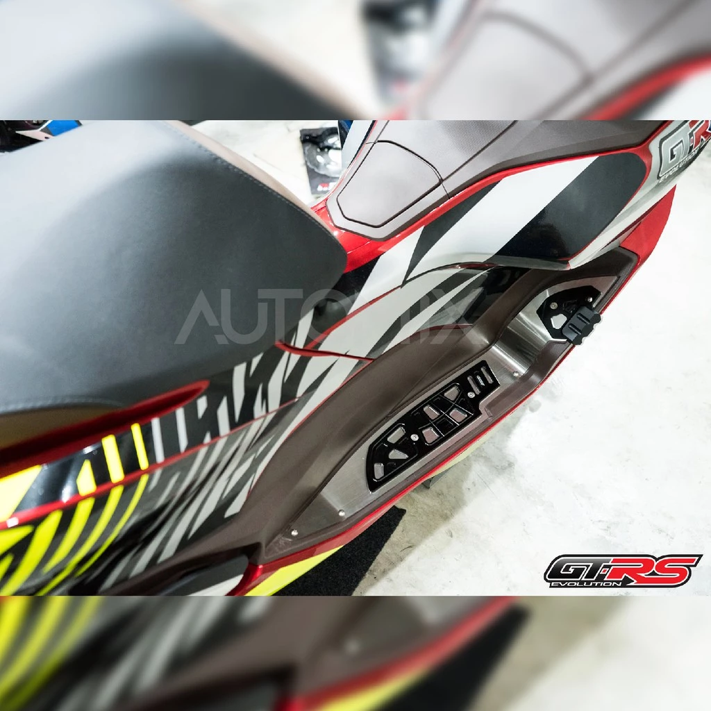 แผ่นรองพื้น สแตนเลส/มีเนียม CNC GTRS สำหรับ PCX-160 ABS/STD thumbnail 10